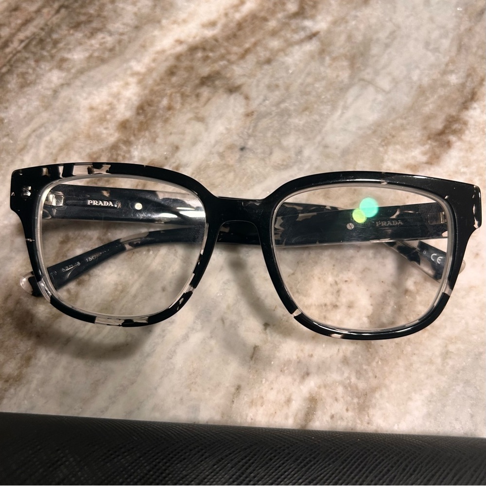 Prada Black Tortoiseshell Eyeglasses